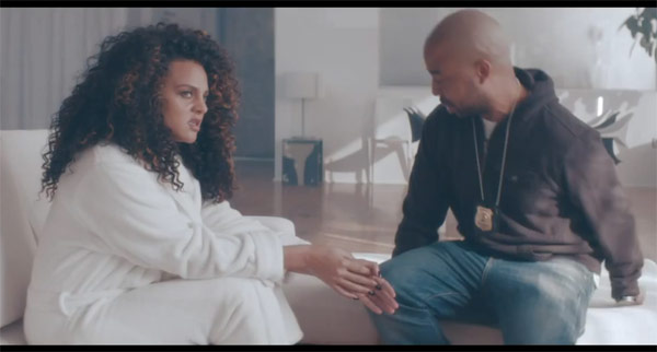 Marsha Ambrosius  in the music video for the song Cold War