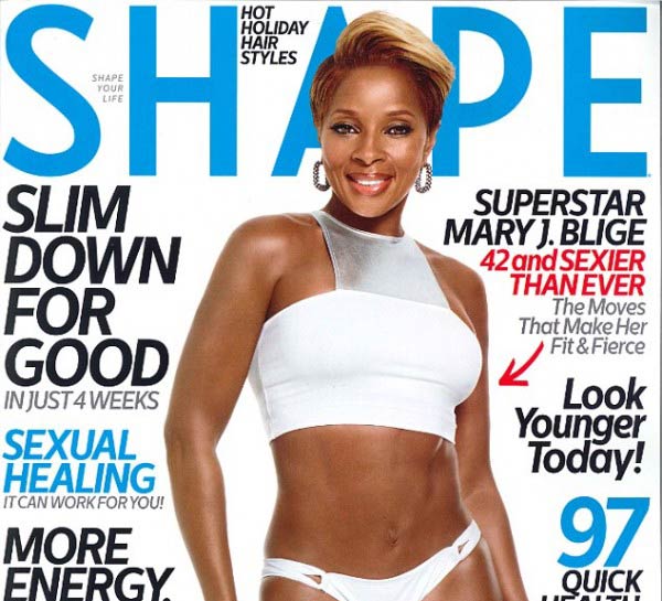 Mary J Blige Shape Magazine Cover