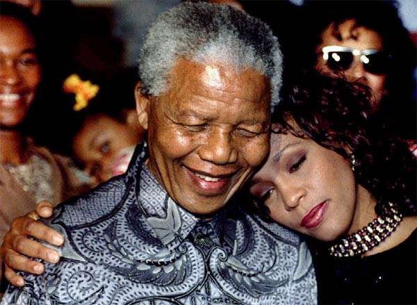 Whitney Houston and Nelson Mandela - 1994