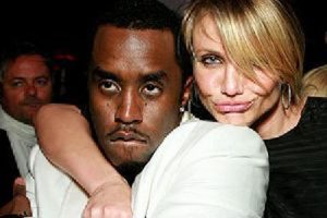 Photo of P. Diddy and Cameron Diaz hugged up