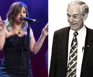 Photo of Kelly Clarkson and Ron Paul
