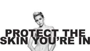 Miley Cryus Gets Naked For Protect Th Skin You're In Charity - Marc Jacobs