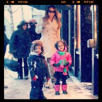 Mariah Nick and the twins in Colorado for Christmas 2013 - 3