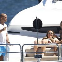 Mel B on Sydney Harbour with girl friends and husband Stephen Belfonte aboard yacht
