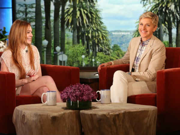 Lindsay Lohan Talks With Ellen about NYC and Paps